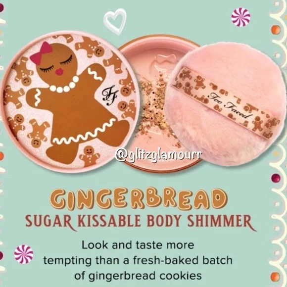 ✨Too Faced Gingerbread Sugar Kissable Body Shimmer✨